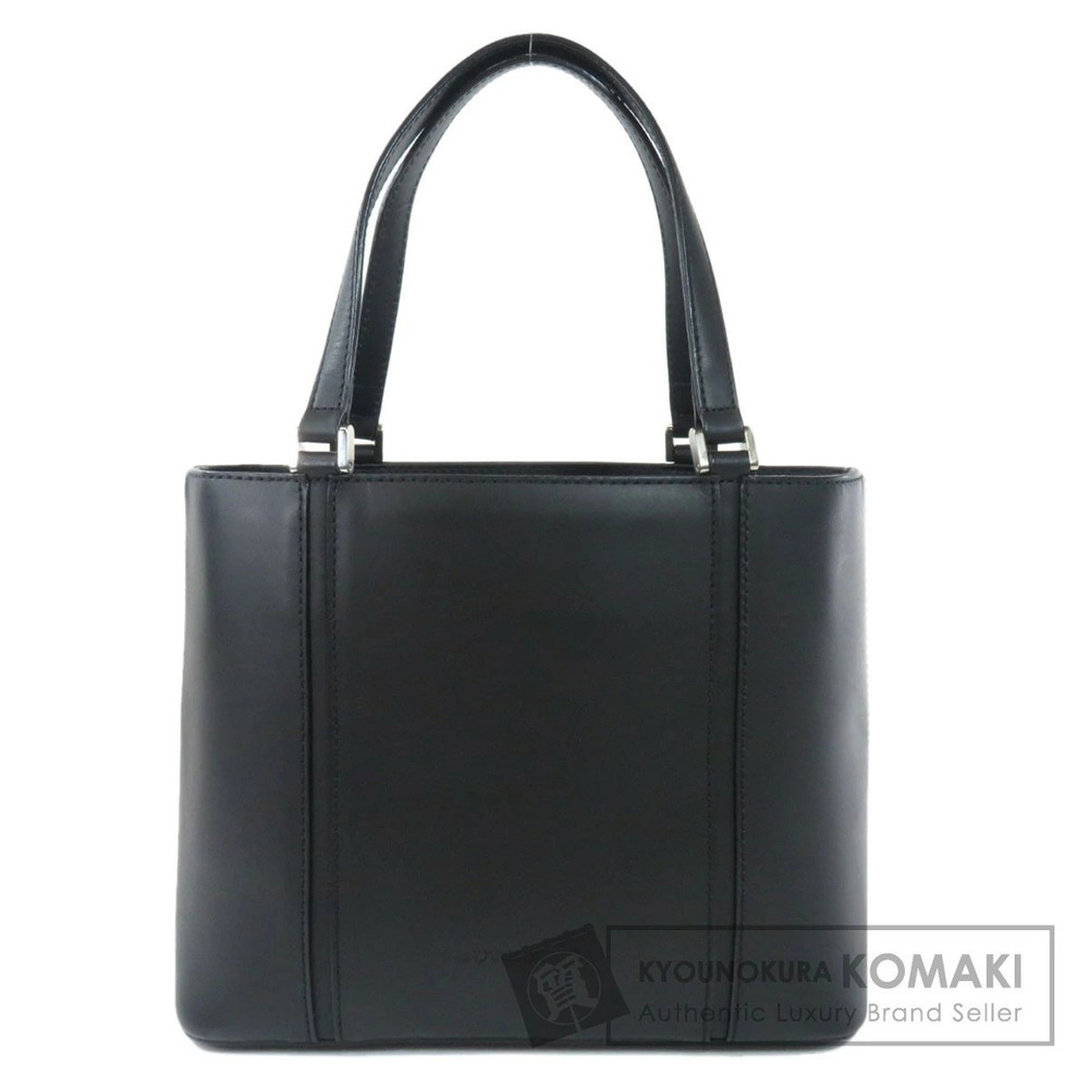 Burberry logo motif handbag leather